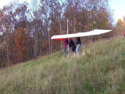 Hang glider launch site